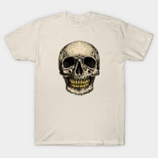 Vintage skull with golden teeth T-Shirt